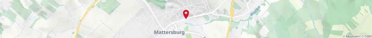 Kartendarstellung des Standorts für Apotheke Mattersburg in 7210 Mattersburg
